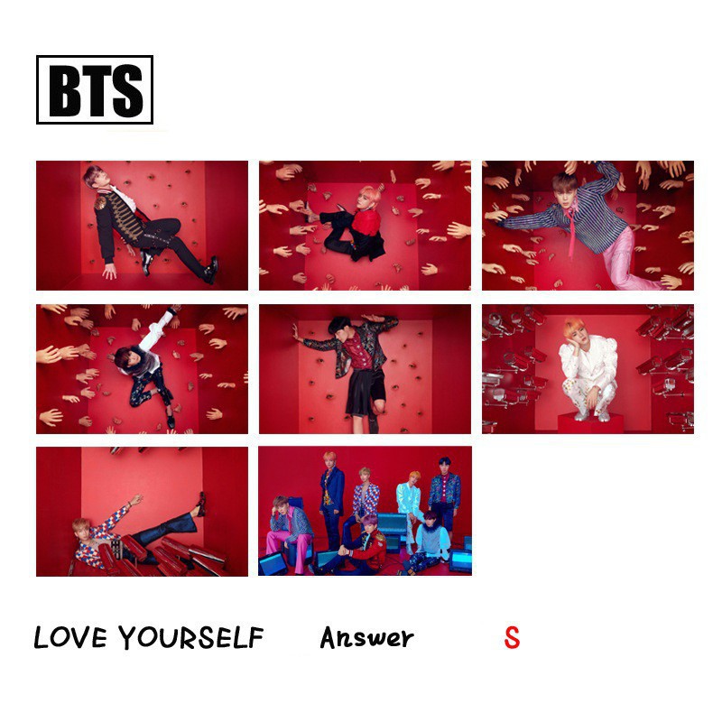 Set card BTS trong suốt Love Yourself Answer S-E-L-F