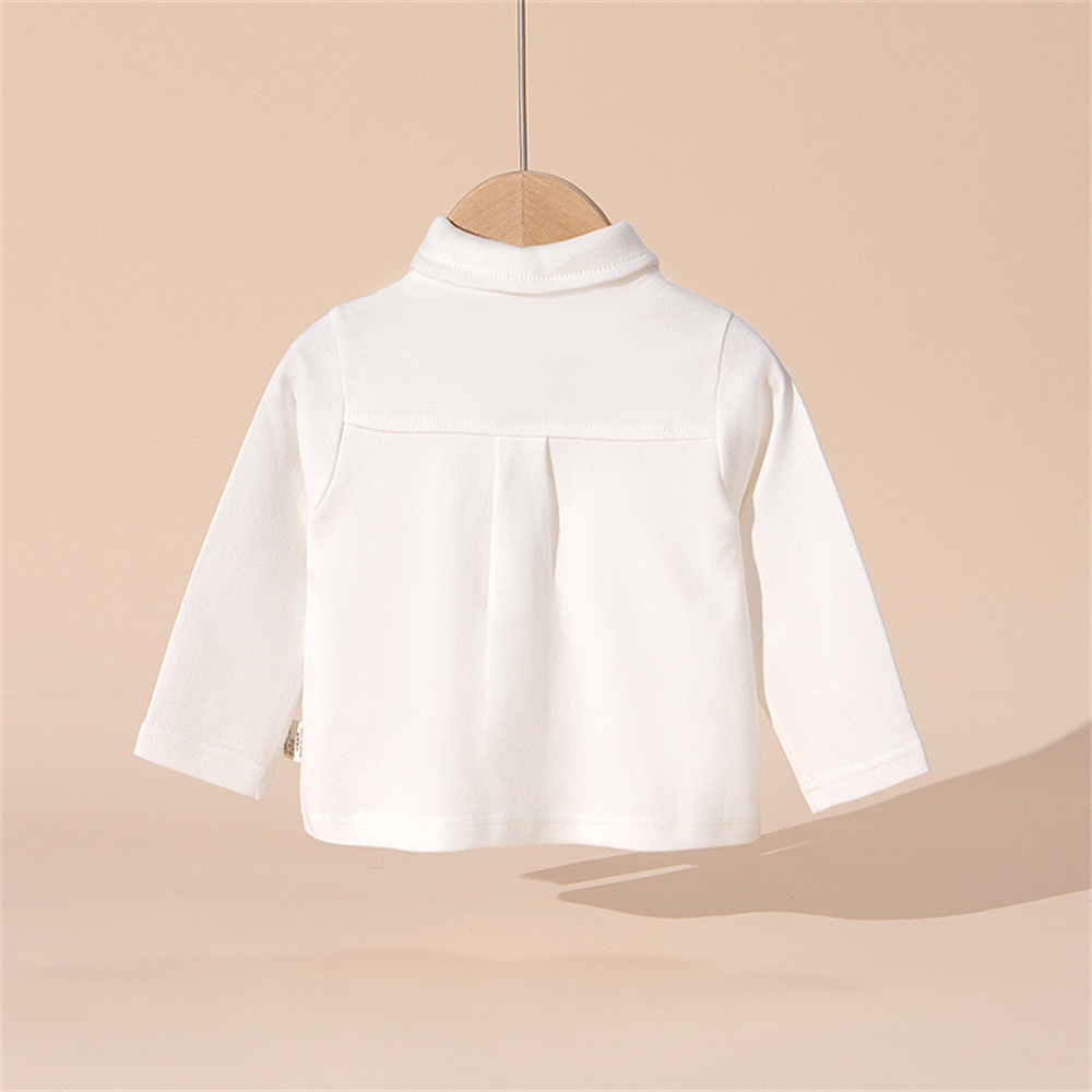 Áo sơ mi BEAR LEADER tay dài thắt cà vạt phong cách Anh Quốc thời trang xuân thu cho bé trai 1-5 tuổi