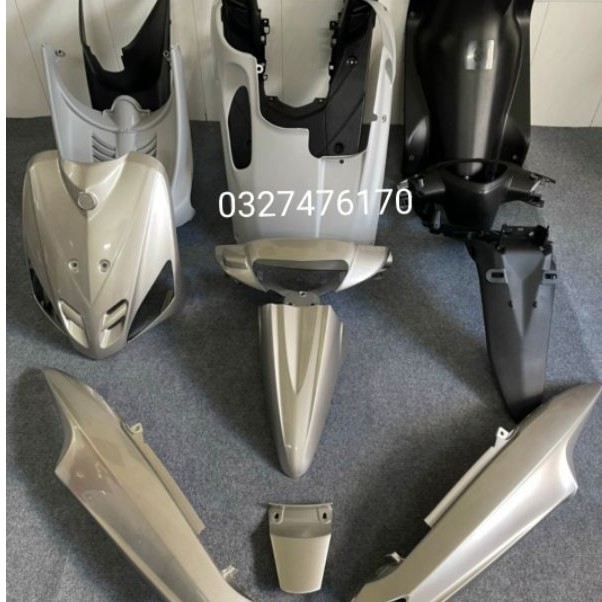 Full bộ nhựa dàn áo xe ga MiO màu bạc zin chính hãng