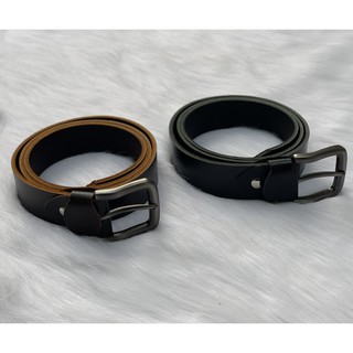 Thắt Lưng Nam [CAO CẤP] Da Bò Thật 100% Đốt Không Cháy ( Khóa Cài Khuy 2 Màu )