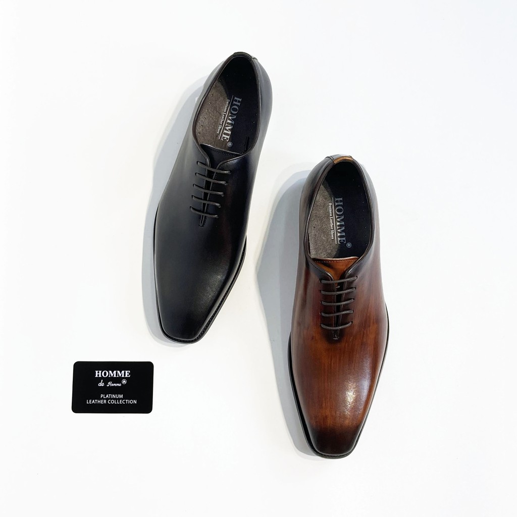 Giày Homme Dallington - Classic Oxford Italian Leather Patina Shoes