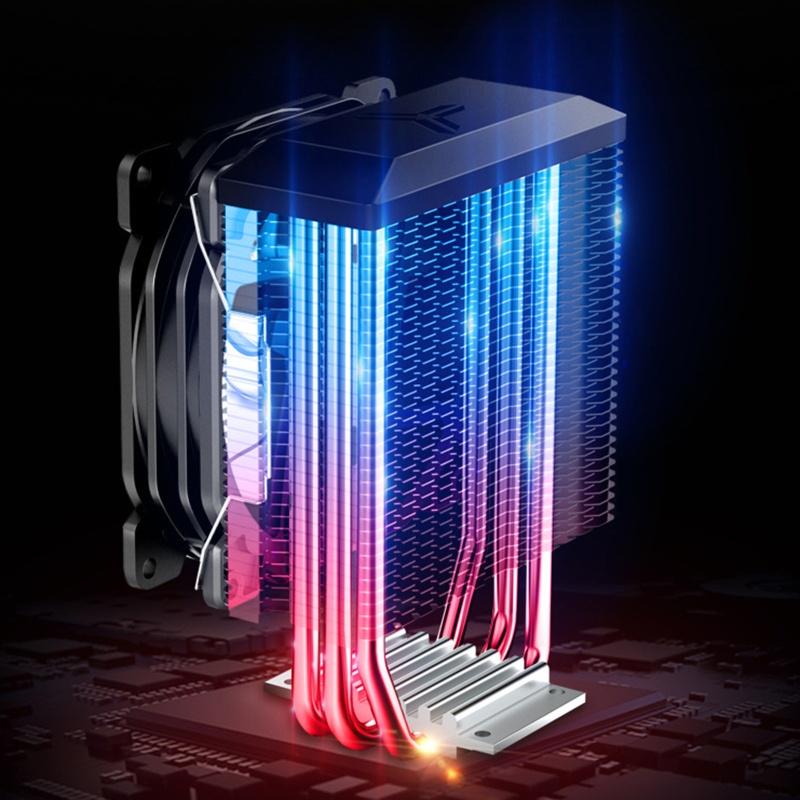 Quạt Tản Nhiệt CPU 3 Ống Dẫn Nhiệt 9CM 4 Dây Đèn LED RGB CR1300