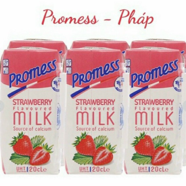 Sữa Tươi PROMESS Hương Hoa Qủa ( sét 1 hộp 200ml )