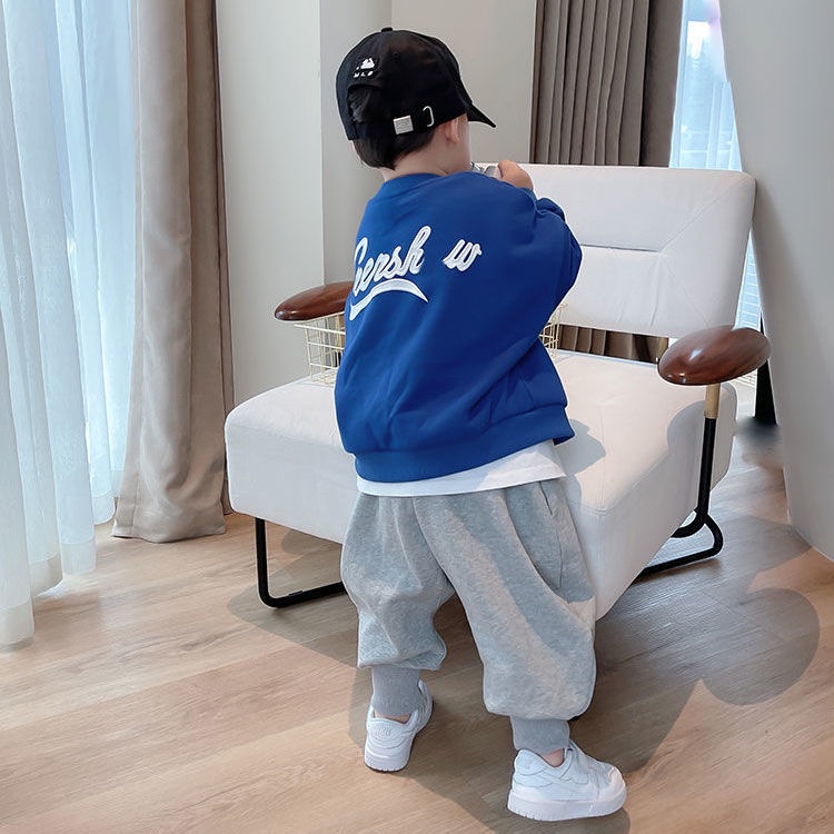 Bộ Đồ Dài Tay Hai Món Thời Trang Xuân Thu Cho Nam Nữ