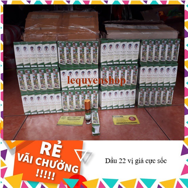 Dầu lăn 22 vị thảo dược Herbal Liqid Blam Yatim Brand Thái Lan 8ml