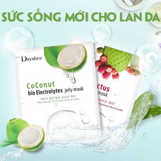 [CHÍNH HÃNG DAYSHEE COMESTIC] COMBO 2 HỘP MẶT NẠ XƯƠNG RỒNG NÂNG CƠ THU NHỎ LỖ CHÂN LÔNG +  MẶT NẠ DỪA CÂN BẰNG ĐỘ PH