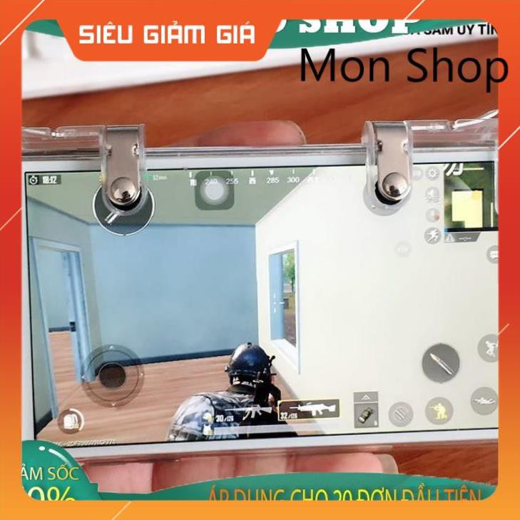 Bộ 2 nút bấm cơ F3 hỗ trợ Pubg Mobile, Ros Mobile, Ipad - Thế hệ F3 (Nút cơ) MON SHOP