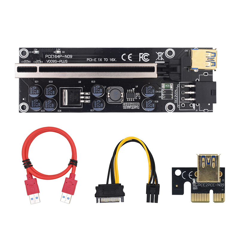 Card Mở Rộng Ver 009s Plus Usb 3.0 Pci-E Riser Card 009s Express 1x 4x 8x 16x | BigBuy360 - bigbuy360.vn
