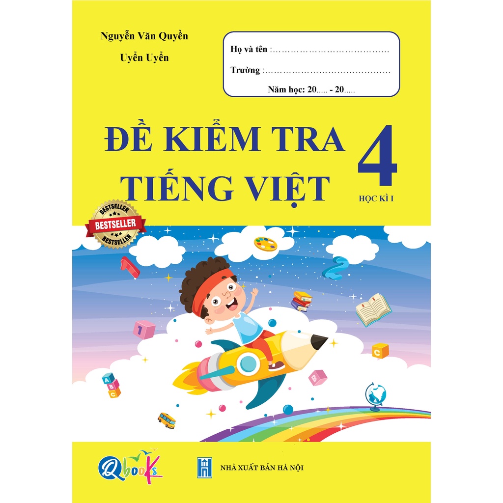 Sách - Combo Bài Tập Tuần và Đề Kiểm Tra Toán - Tiếng Việt 4 - Học Kì 1 (4 cuốn)