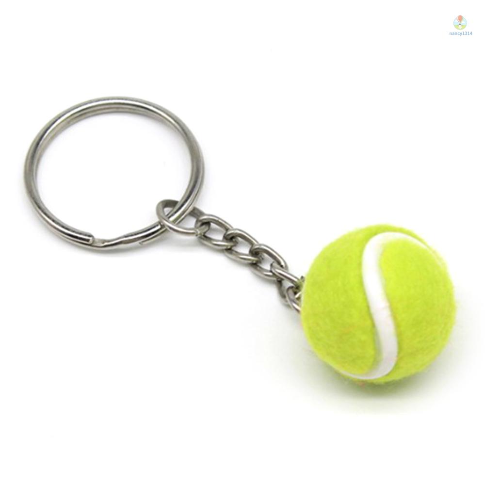 Móc Chìa Khóa Hình Quả Bóng Tennis Mini Cho Người Hâm Mộ Thể Thao 5