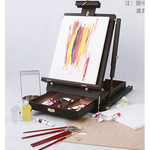 Giá vẽ gỗ dạng vali , giá vẽ chuyên nghiệp