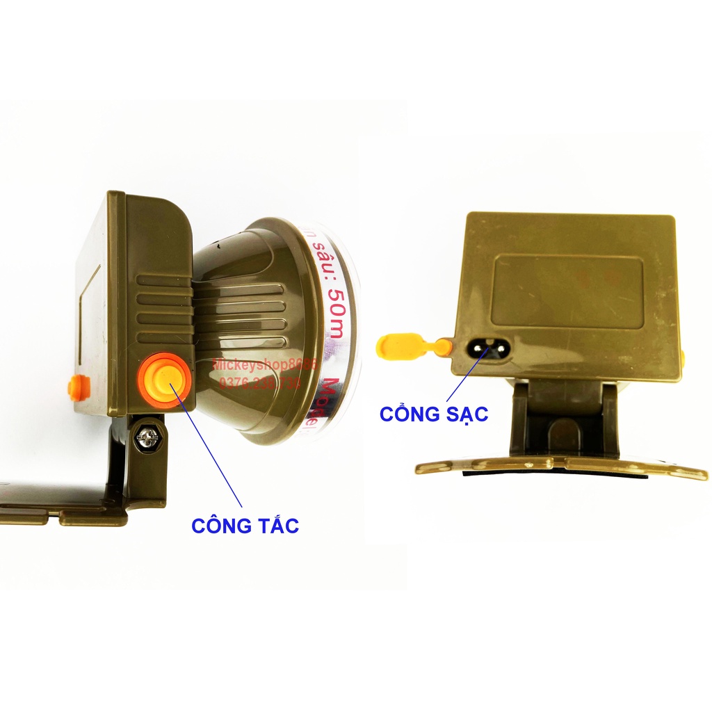 Đèn pin đội đầu SUNCESSA KL 628 35W siêu sáng chống nước kín nước Ánh sáng vàng và trắng đèn đeo đầu đi rừng soi ếch | BigBuy360 - bigbuy360.vn