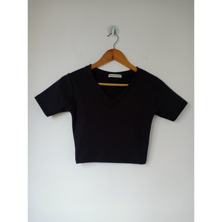 THF ÁO CROPTOP CỔ TIM THUN GÂN