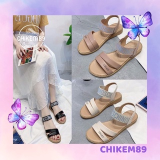 Sandal nữ quai ngang ⭐FREESHIP⭐ sandal da đế đúc moschi