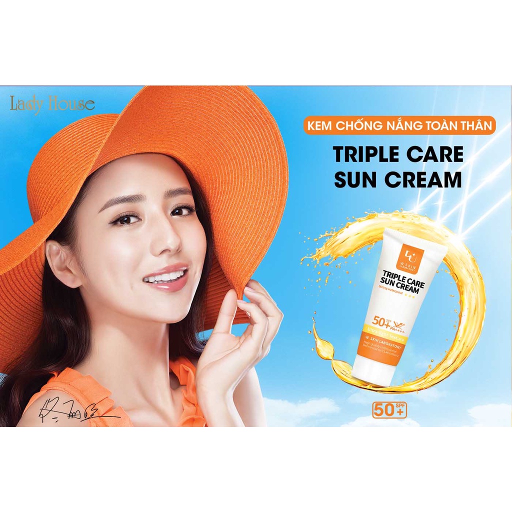 Kem chống nắng Triple Care SPF50+ PA++++