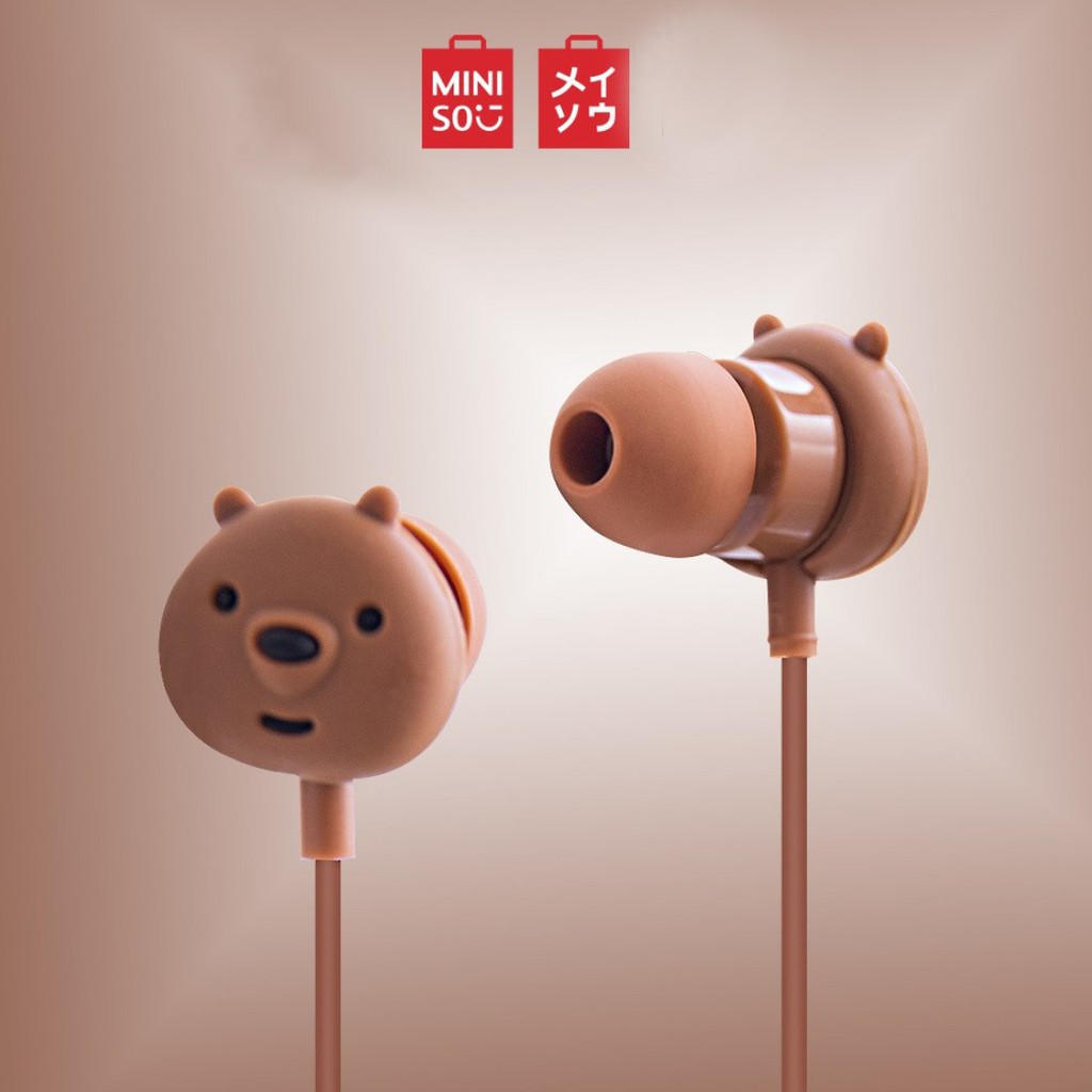 Tai nghe nhét tai anh em gấu Bare Bear Chúng tôi đơn giản là gấu