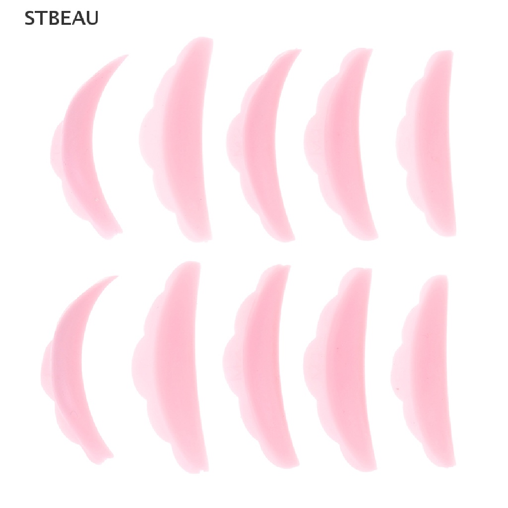 [Hàng mới về] 10 miếng đệm silicon hỗ trợ uốn cong mi tiện lợi