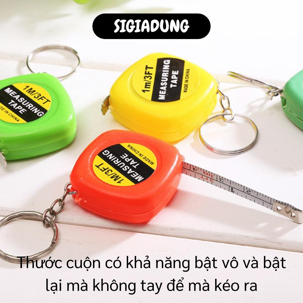 [SGD] Thước Cuộn - Móc Khóa Kiêm Thước Dây Dài 1m Nhỏ Gọn, Đáng Yêu Nhiều Màu Sắc 5158