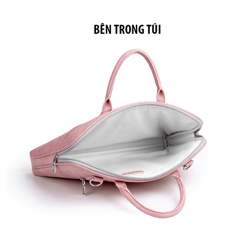 🆇Ả 🅷À🅽🅶 ✮ Túi xách công sở đựng Laptop, Macbook 15.6 inch bằng da hiệu J.QMEI chống nước, chống trầy