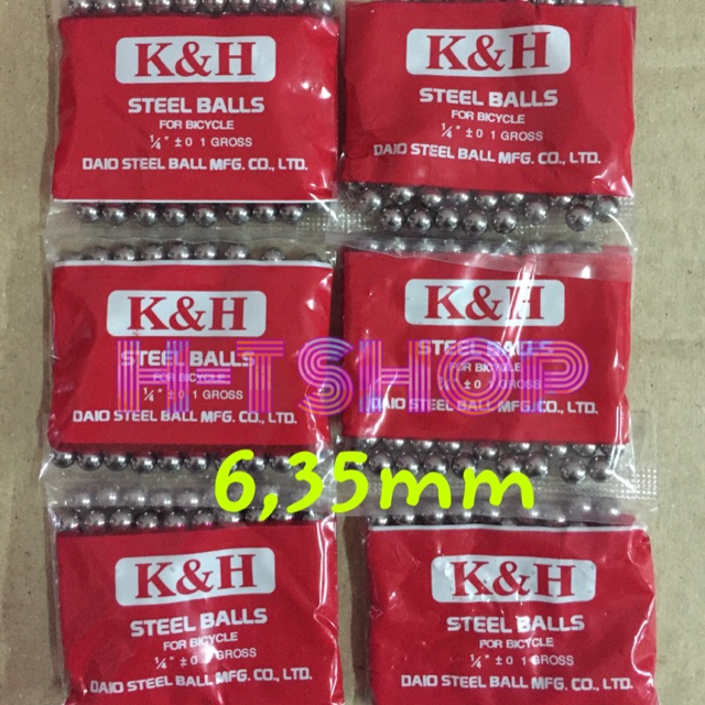 Combo 5 Bịch Bi Sắt 6,35mm (Bi Sau Xe Đạp)