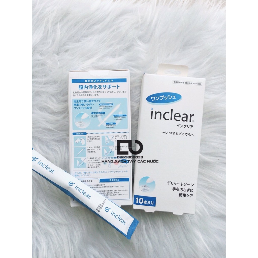 Đũa Thần INCLEAR dung dịch vệ sinh phụ nữ hộp 10 ống