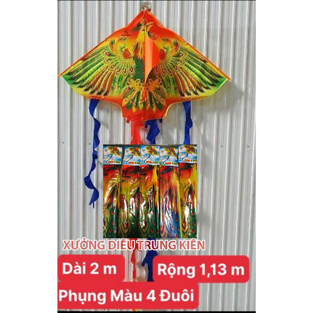 Diều phụng đẹp, các mẫu diều phụng 5 đuôi, 4 đuôi, 3 đuôi với nhiều màu sắc tặng kèm 30m dây dù