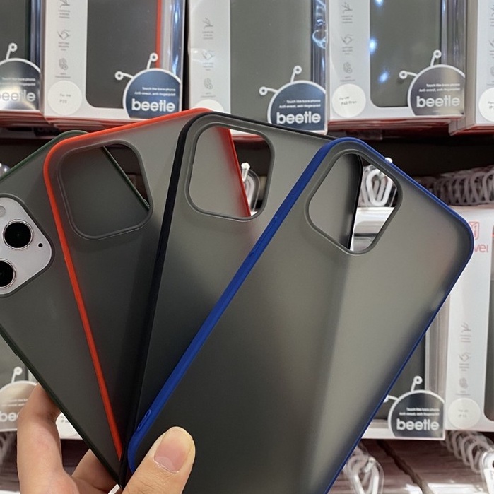 ỐP X LEVEL LƯNG NHÁM, CHỐNG BÁM VÂN TAY, VIỀN MÀU IPHONE 6 / 6s / 7 / 8 / plus / X / XS / XR / 11 / 12 / MINI / PRO/ MAX