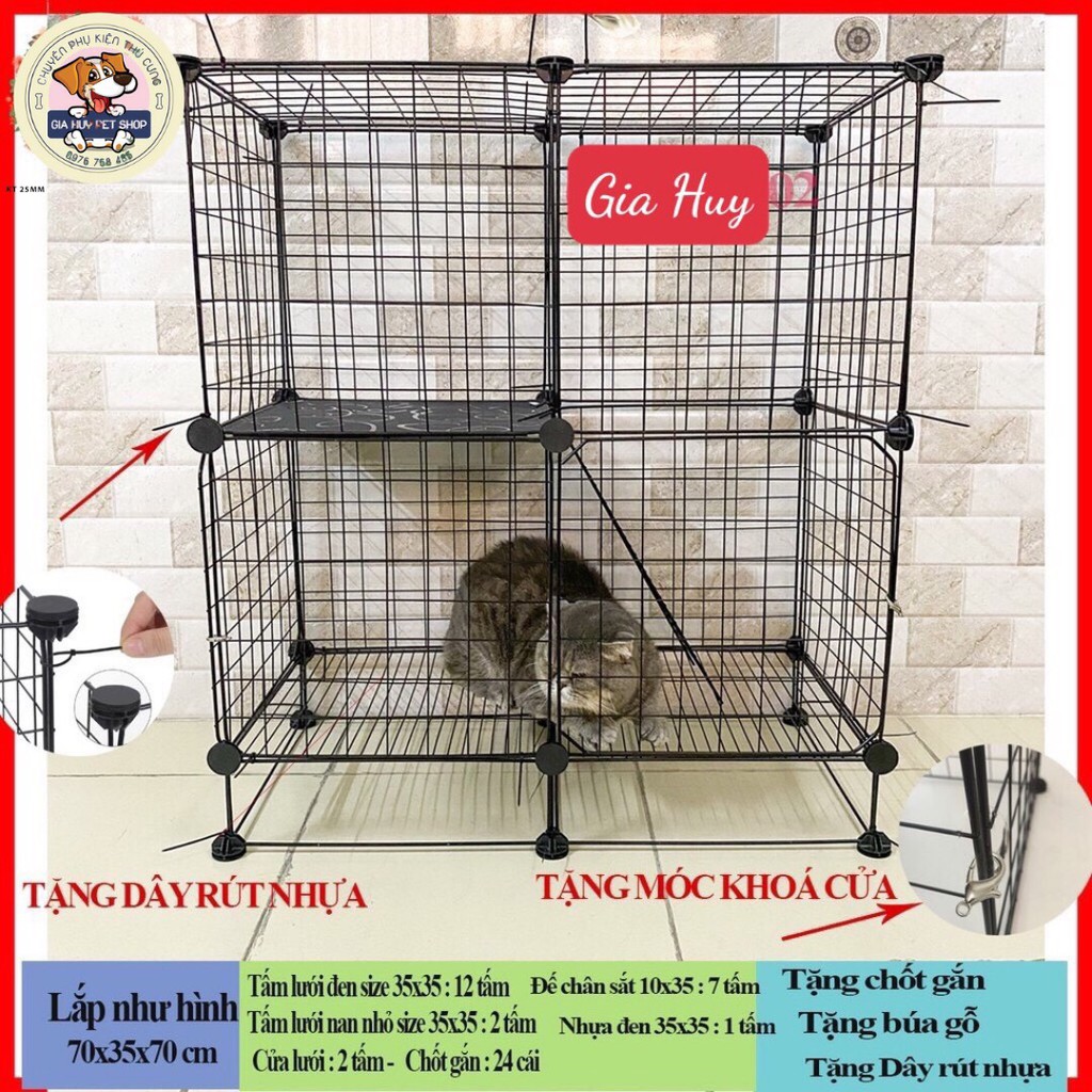 CHUỒNG QUÂY CHÓ MÈO - BÁN LẺ TỪNG TẤM - Tặng 2 chốt/1 tấm