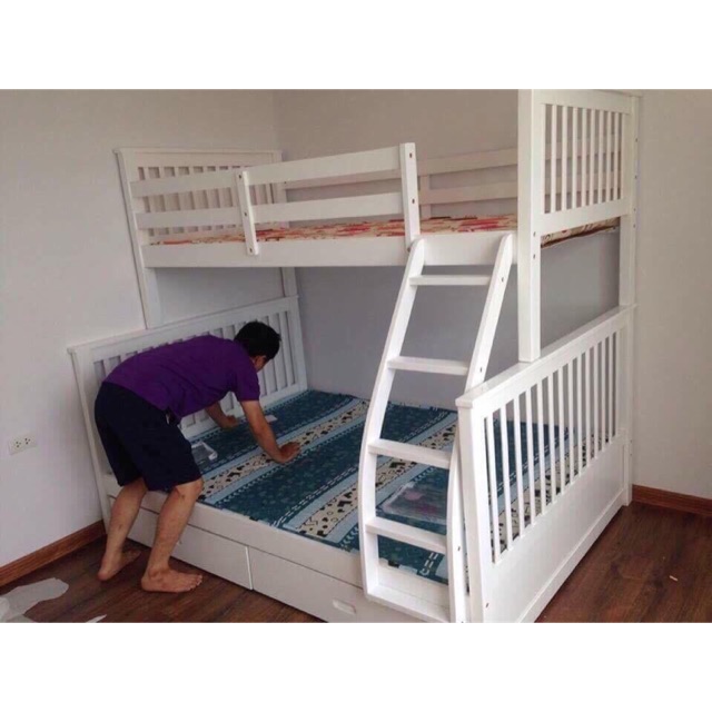 Giường tầng gỗ giá rẻ #giường trẻ em #giường ngủ cho em bé