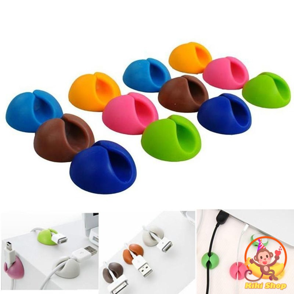 Cable Organizer Silicone USB Cable Winder Desktop Tidy Management Clips Cable Holder for Mouse Headphone Wire Organizer | BigBuy360 - bigbuy360.vn
