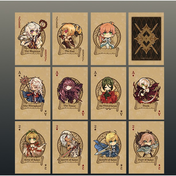 Bộ bài tây Tarot Fate/Journey / FGO / Fate Grand Order  Tsuper