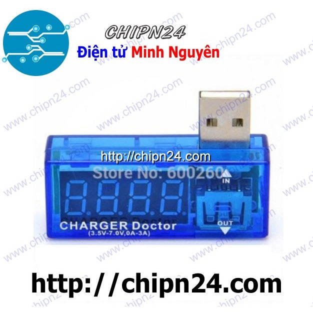 [1 CÁI] Thiết bị Đo dòng áp cổng USB V1 (1 Màn hình)