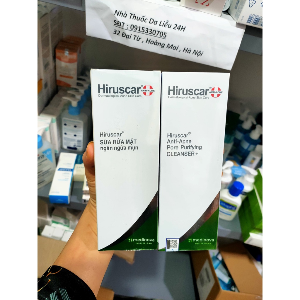 Sữa rửa mặt ngừa mụn Hiruscar Anti-Acne Cleanser+ 100ml