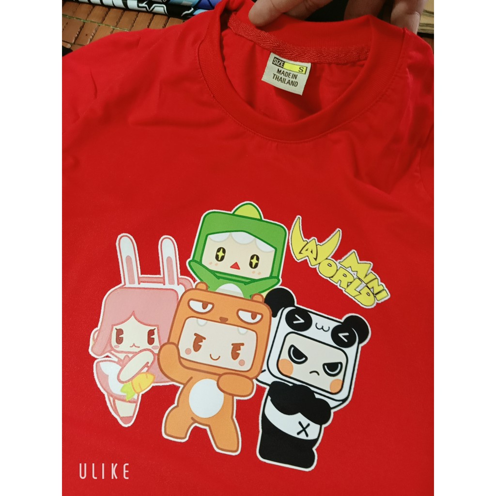Áo Thun Trẻ Em  Mini World Bộ Tứ Siêu Đẳng Trẻ Em Nhiều Màu Vải Cotton Thái S052