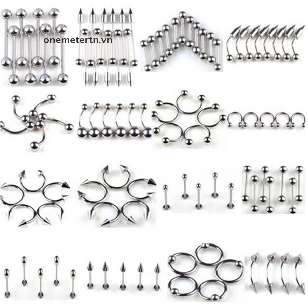 85 Khuyên Xỏ Cơ Thể Bằng Thép Không Gỉ Cá Tính