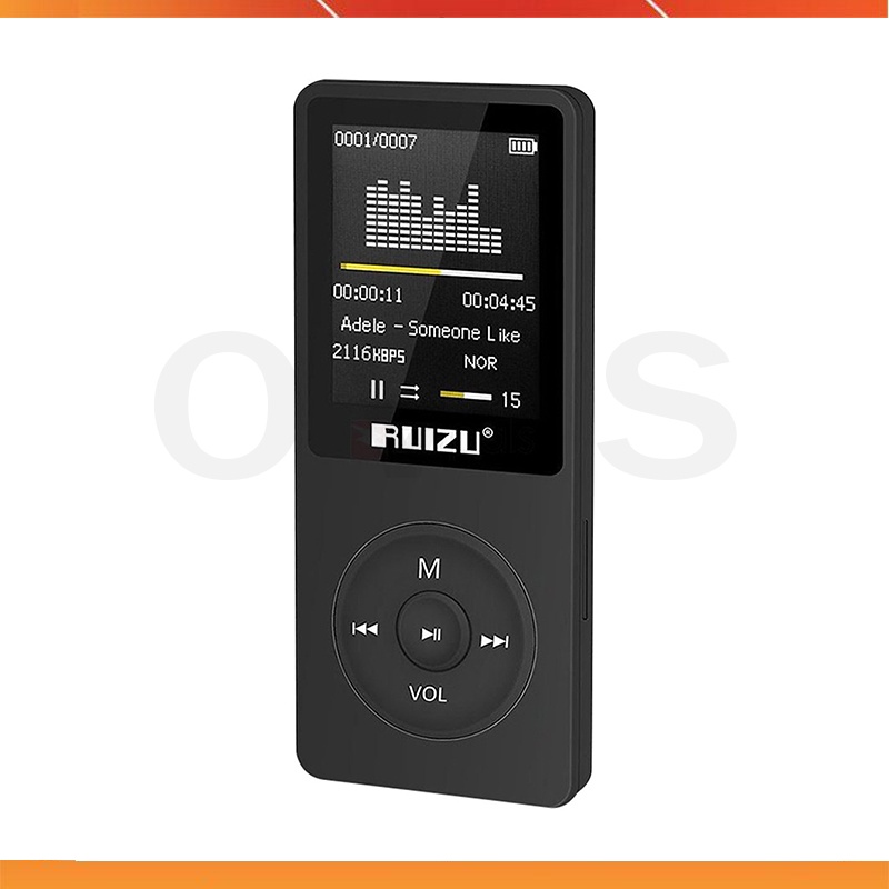 Ruizu X02 - Máy Nghe Nhạc Mp3 Giá Rẻ, Dung Lượng Lớn