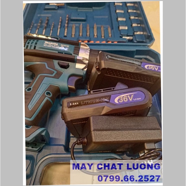 BỘ MÁY KHOAN PIN MAKTIA 36V -3 CHỨC NĂNG - ĐẦY ĐỦ ĐỒ NGHỀ