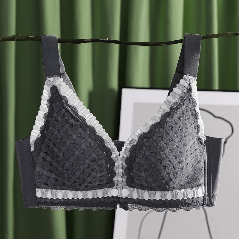 Áo ngực có nút phía trước thiết kế không đường may hỗ trợ mẹ chăm sóc bé size 34-42BC