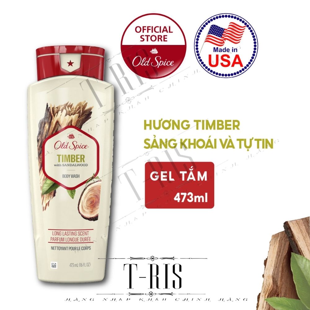 [NK Mỹ][473ml-USA] Sữa tắm Old Spice 473ml - Nhập khẩu chính hãng Mỹ - T-RIS Shop