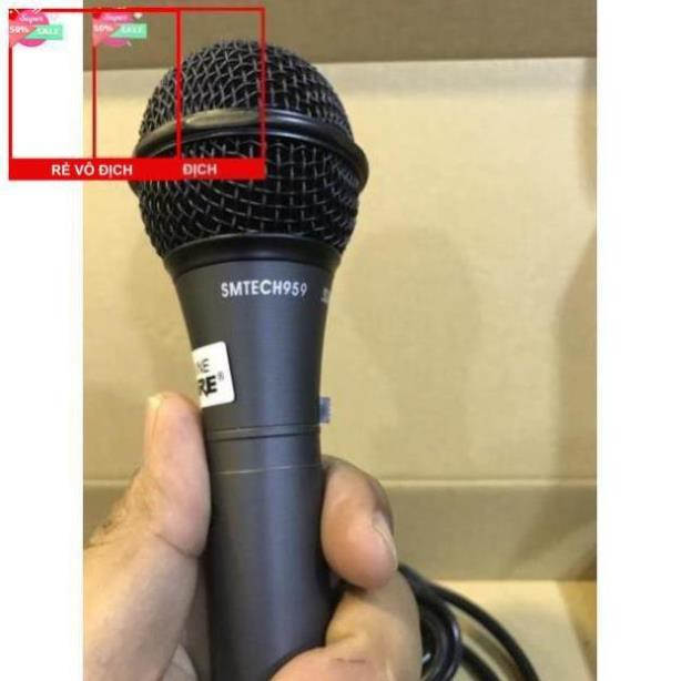 Micro Có Dây Karaoke SHURE SM-959 Full Box Tặng Kèm Bao Da