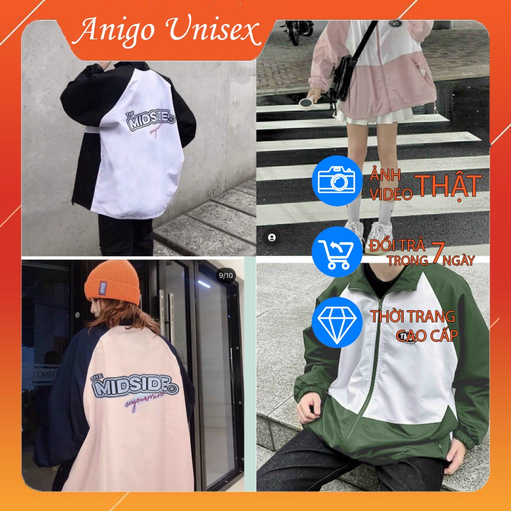 ÁO kHOÁC DÙ BOMBER NAM NỮ - FREESIZE FROM RỘNG UNISEX- ANIGO UNISEX