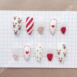 Nailbox thiết kế noel đỏ các mẫu