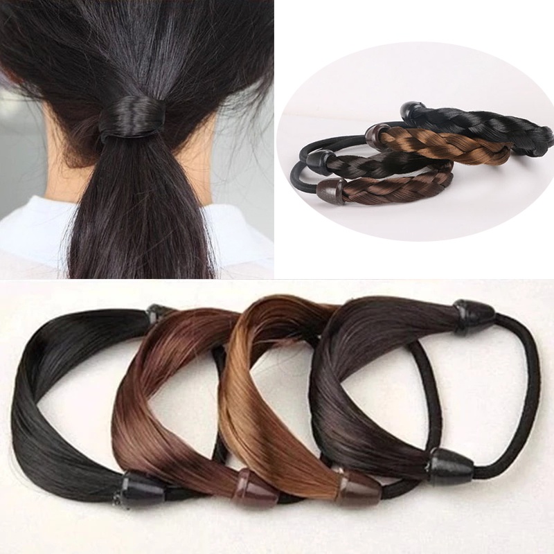 Fashion Wig Bun Braid Headband Elastic Bun Hair Tie Hairband Ponytail  Styling Tool | Shopee Việt Nam