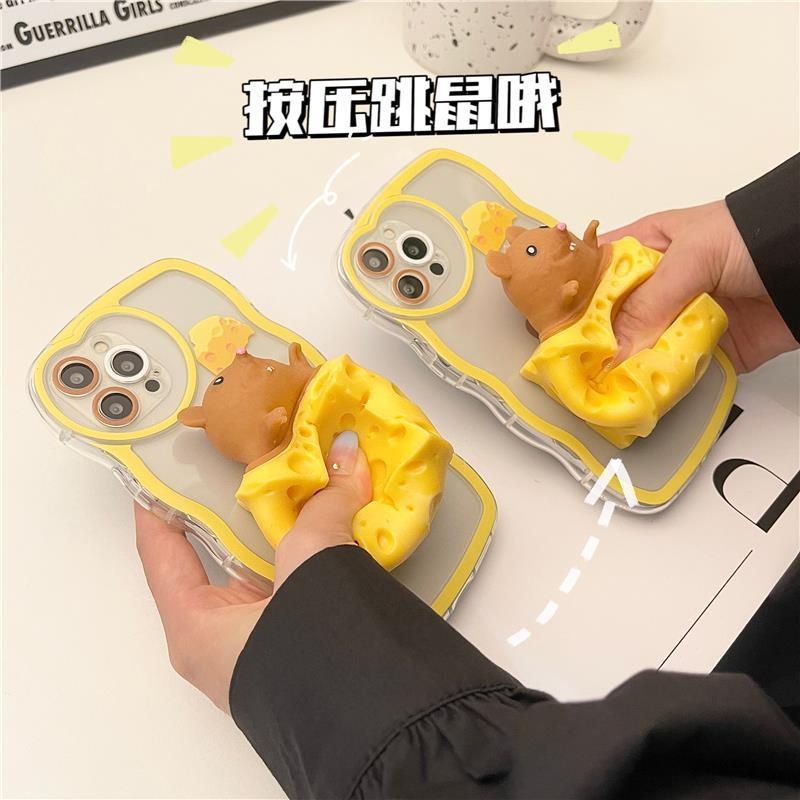 Ốp Điện Thoại In Hình Phô Mai Chuột Hoạt Hình Cho iphone13pro/max/12/11/xr/xs/x