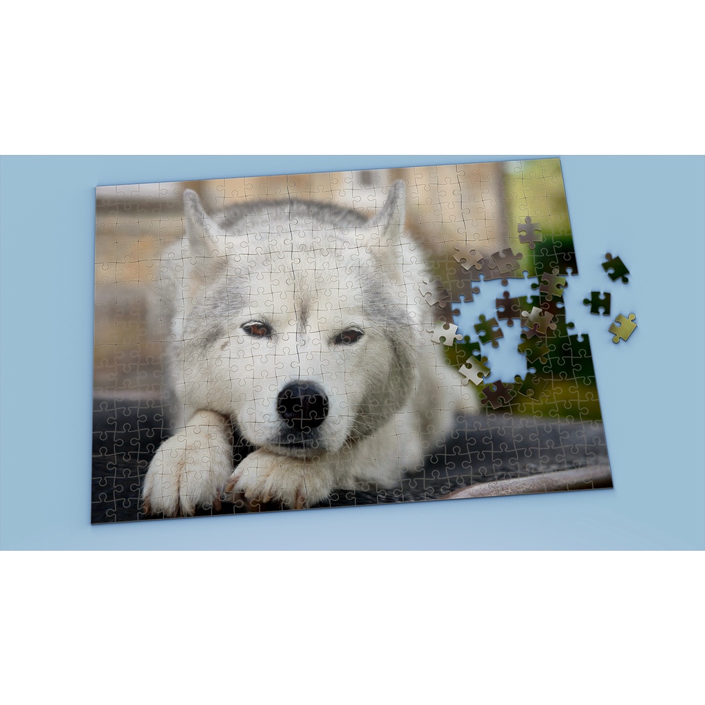 Tranh ghép hình HUSKY - Mẫu 14 - Nhận in theo yêu cầu