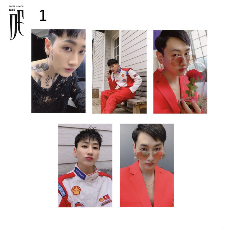 Set 5 hình thẻ thành viên nhóm nhạc KPOP Super junior D & E
