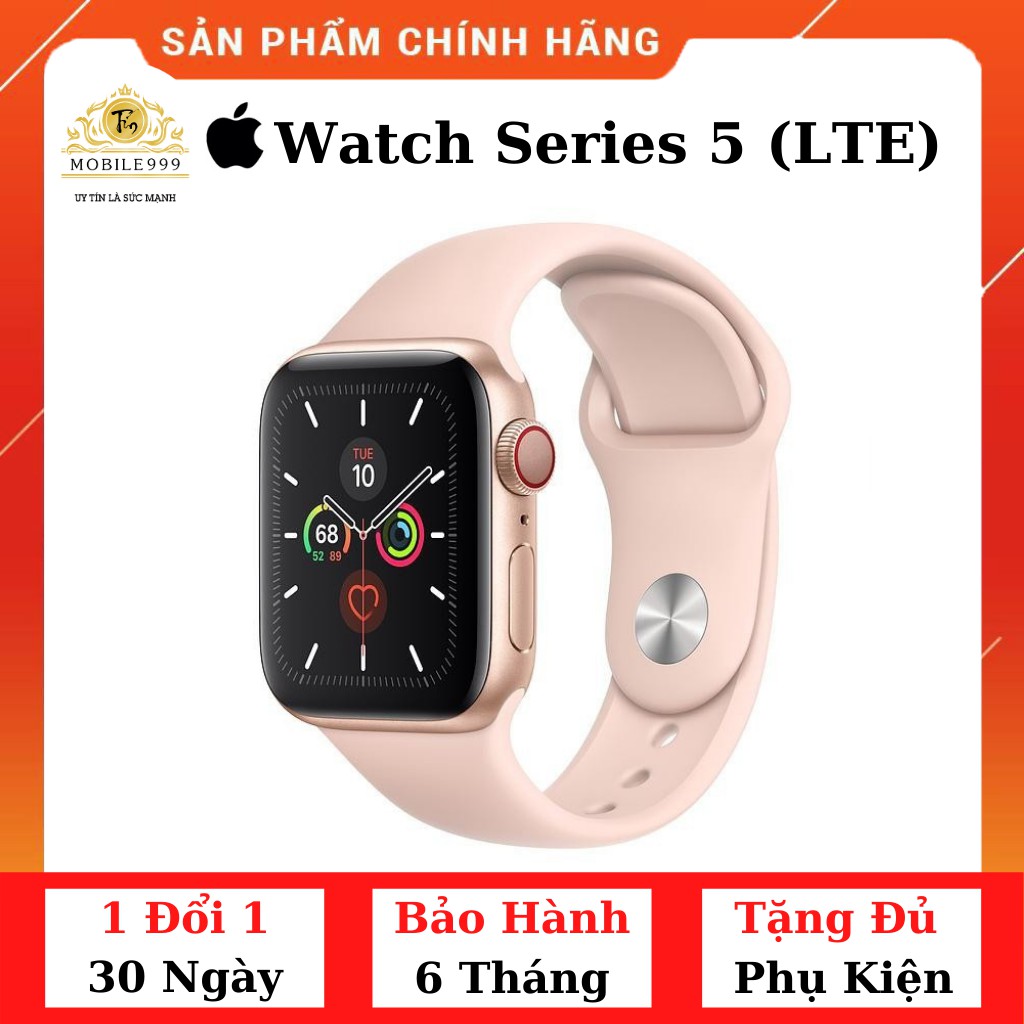 Đồng Hồ Apple Watch Series 5 - 40mm LTE (Có Esim) Chính Hãng - Zin Đẹp 99,9% Như Mới - Còn BH Apple - MOBILE999