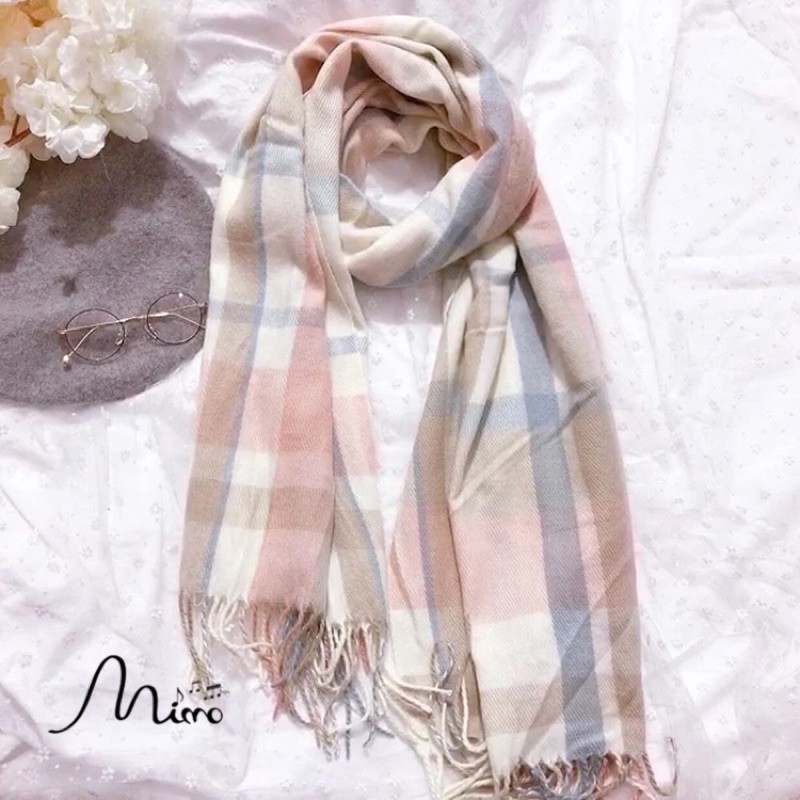 [Dày và Ấm] Khăn Quàng Cổ Kẻ Chất Len Cao Cấp Dày Siêu Xịn Mịn - Dùng Được Cả 2 Mặt Mẫu Mới 2020