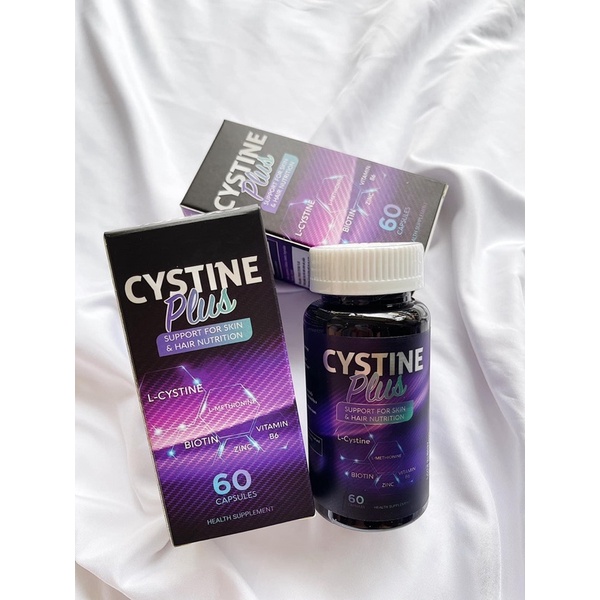 Cystine Plus-Viên uống giảm mụn, ngăn rụng tóc và giảm sắc tố Supplement Fact Cystine Plus