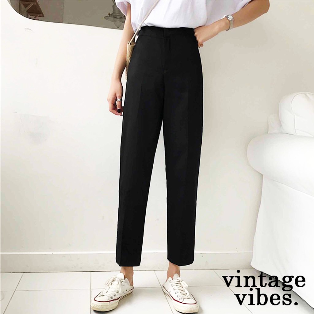 Quần tây baggy cạp chun sau (hàng QC loại 1) - ảnh thật tự chụp
